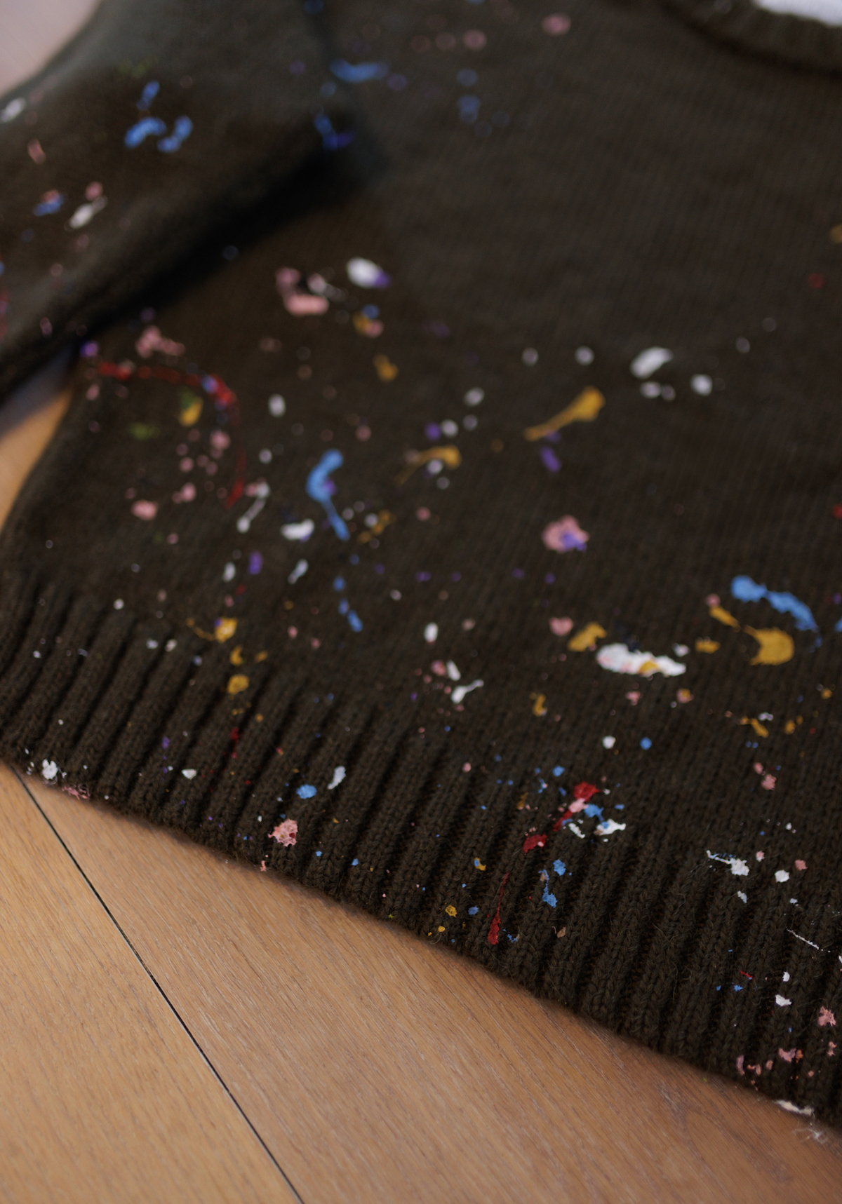 Splatter, Cozy Alpaca Crewneck