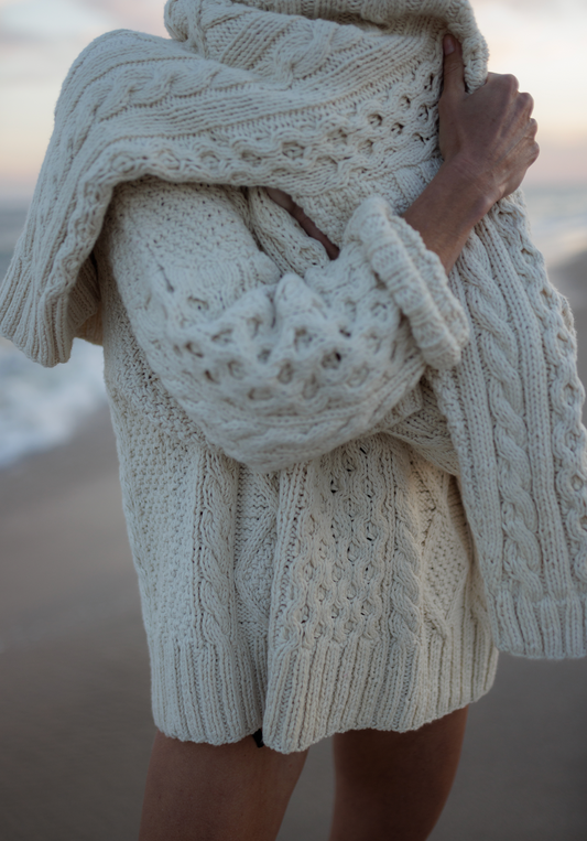The Big Cotton Cable Handknit
