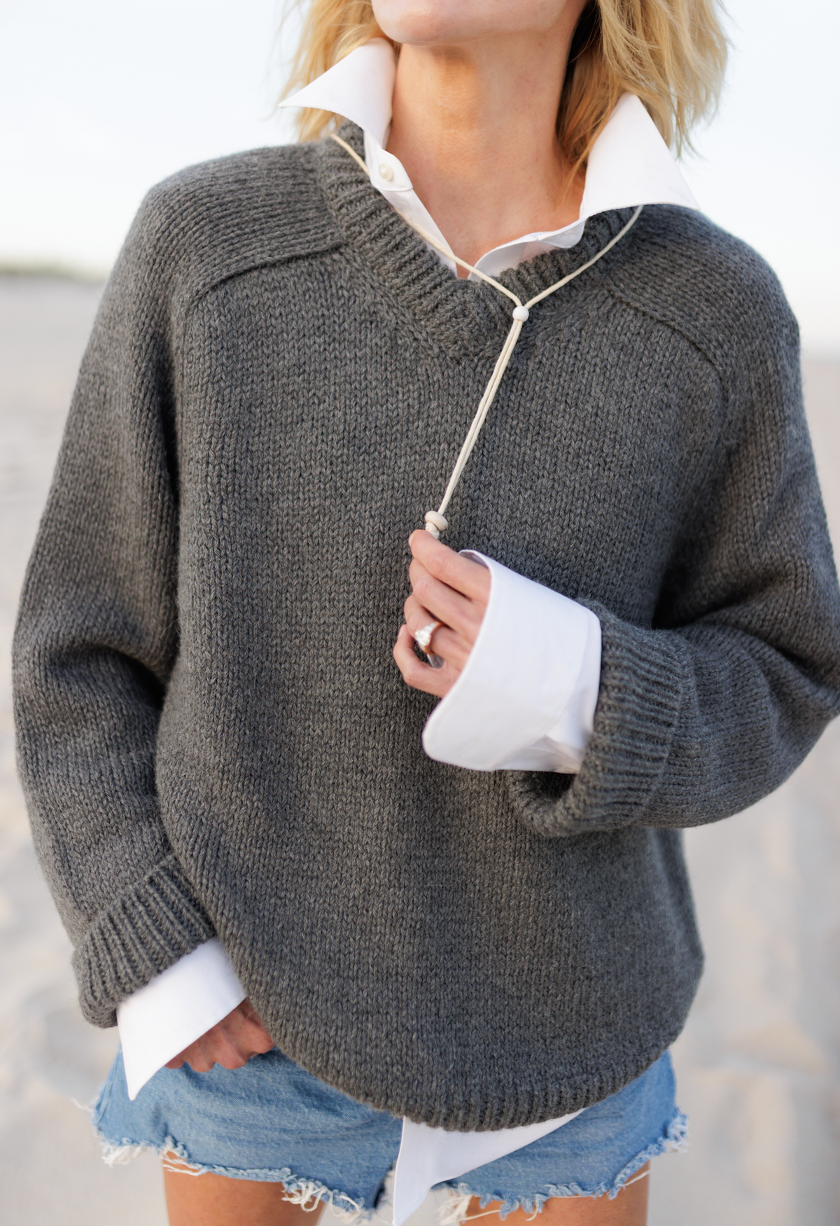 The Cozy Raglan V-Neck