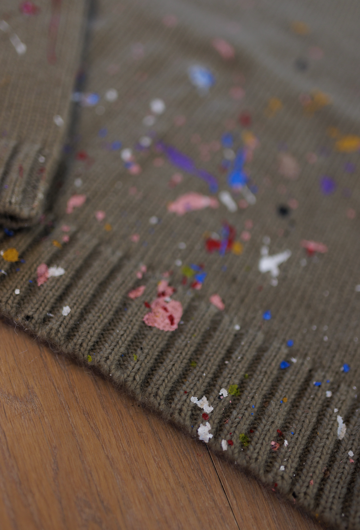 Splatter, Cozy Alpaca Crewneck