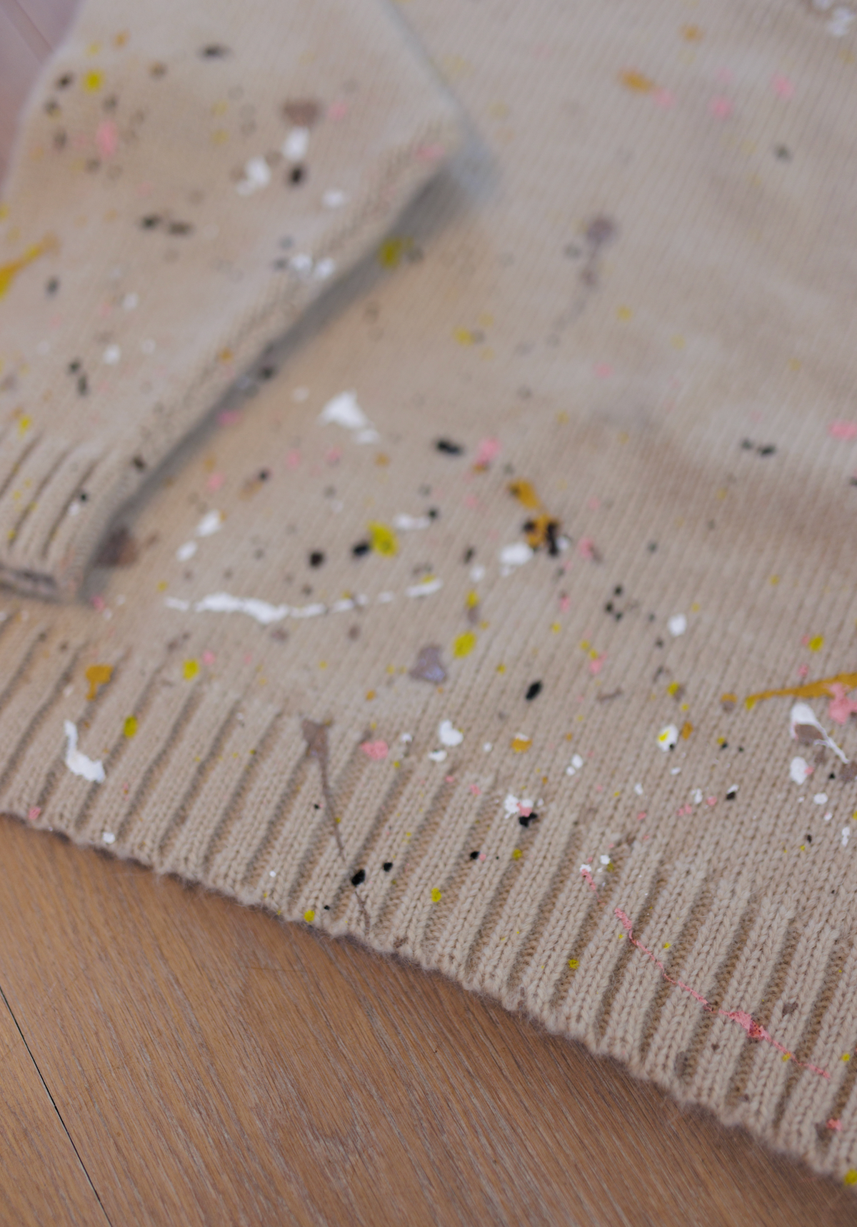 Splatter, Cozy Alpaca Crewneck