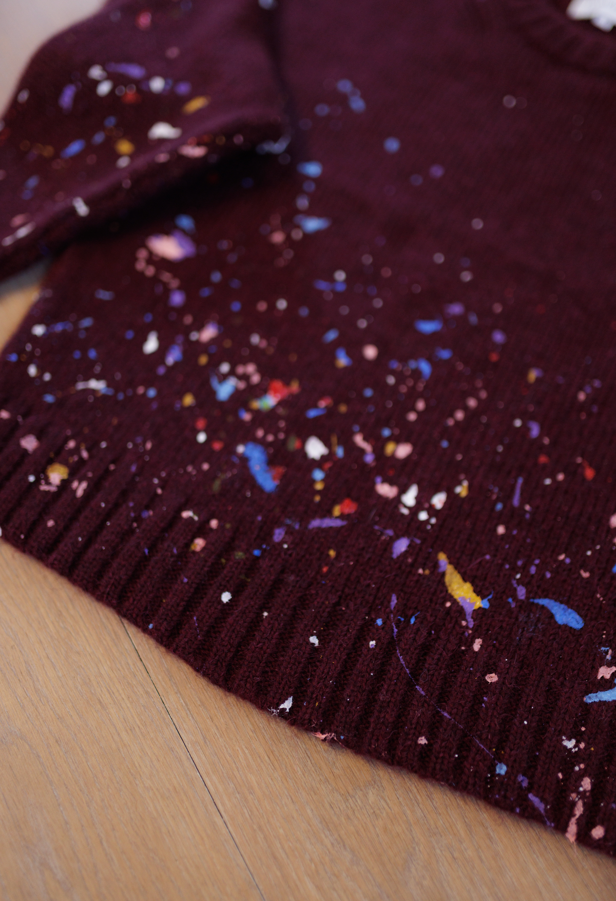 Splatter, Cozy Alpaca Crewneck