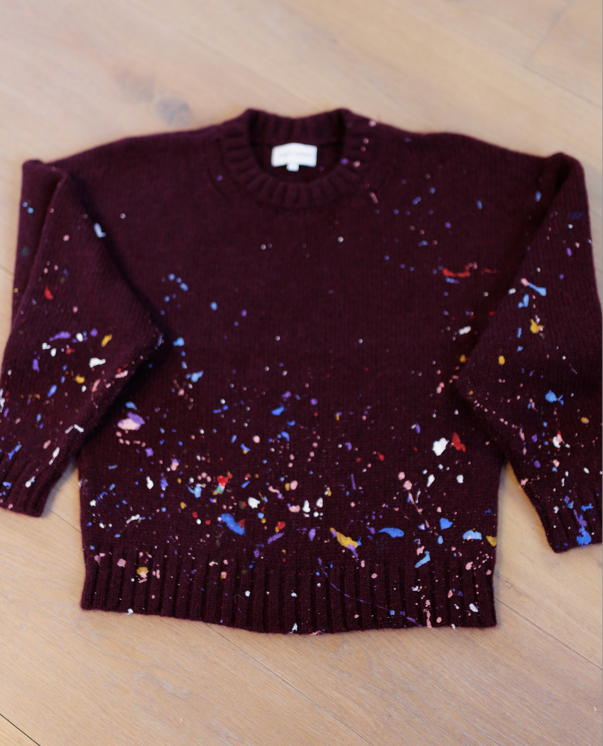 Splatter, Cozy Alpaca Crewneck