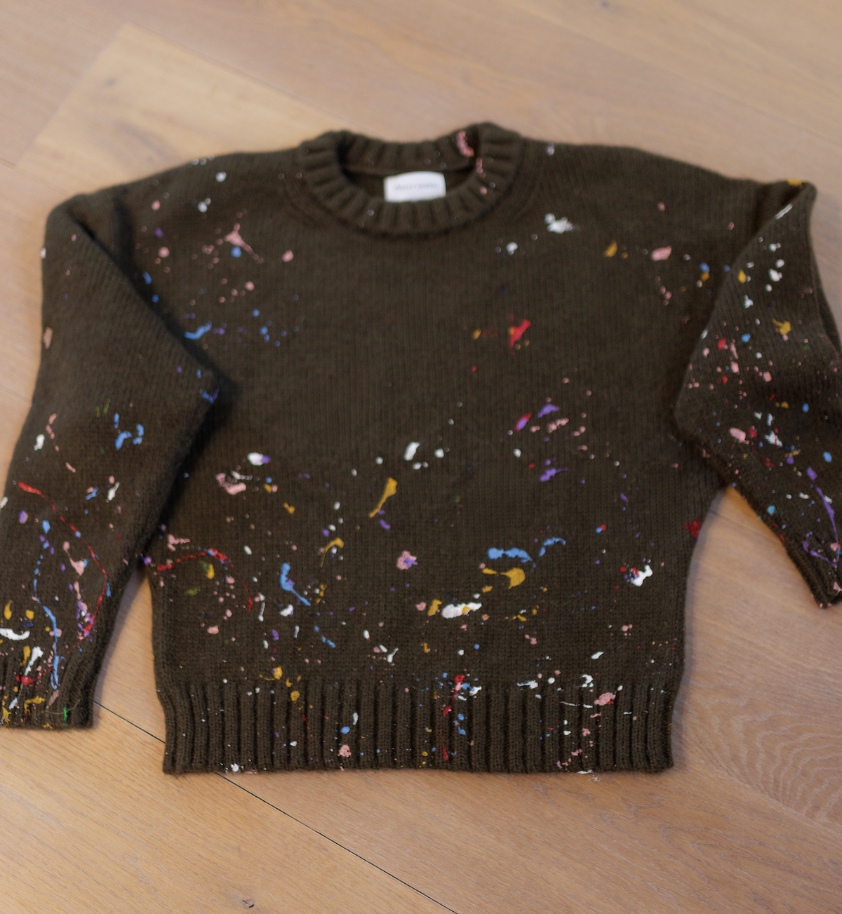Splatter, Cozy Alpaca Crewneck