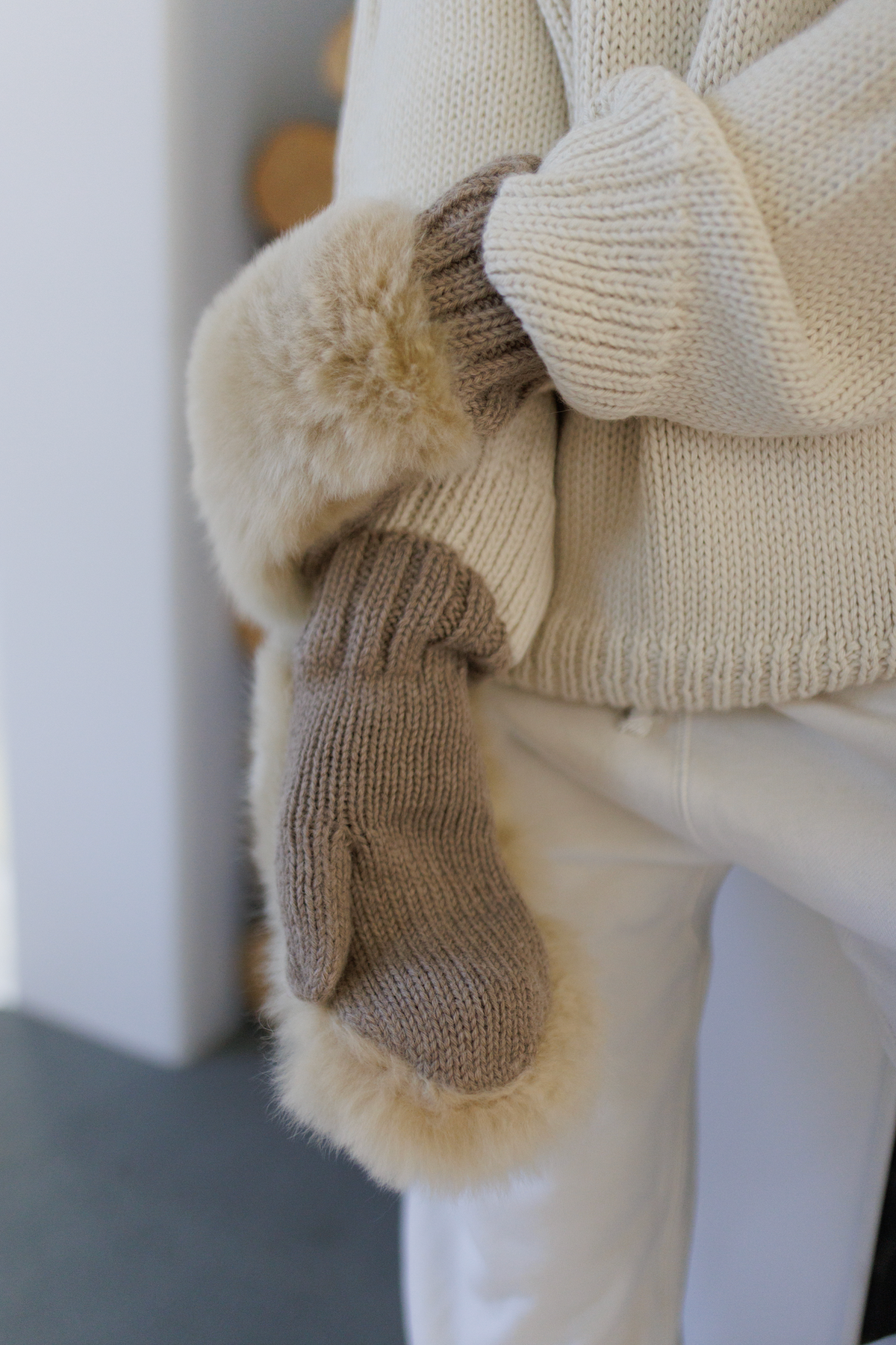The Fuzzy Alpaca Mittens