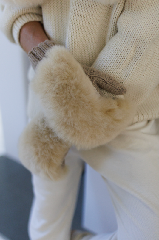 The Fuzzy Alpaca Mittens