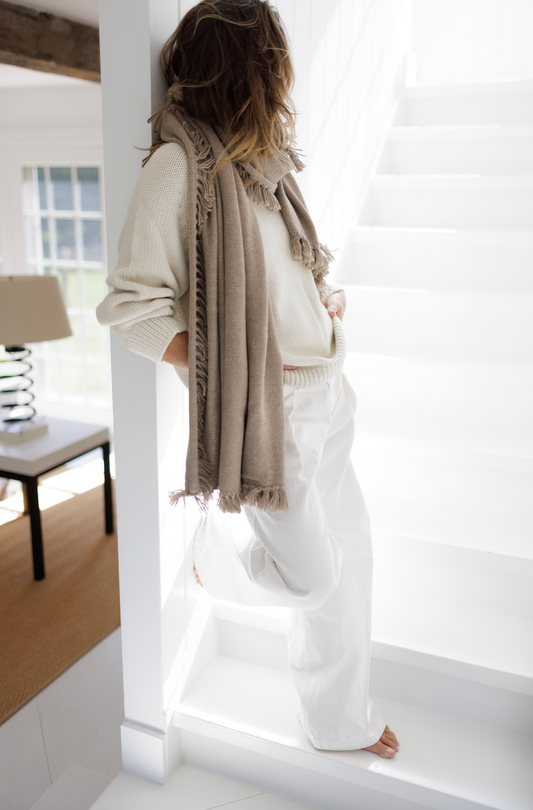 The Oversize Fringe Scarf