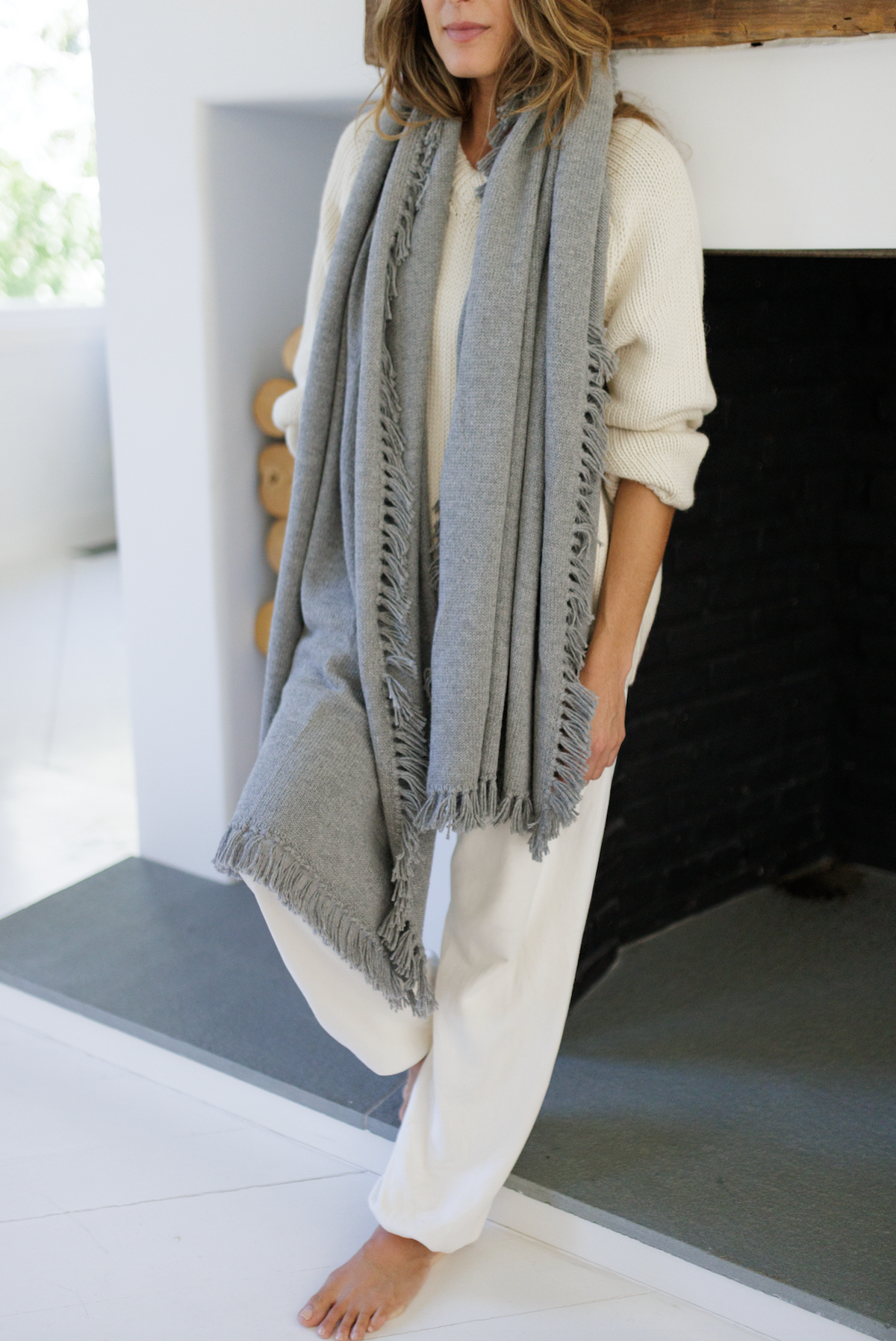 The Oversize Fringe Scarf