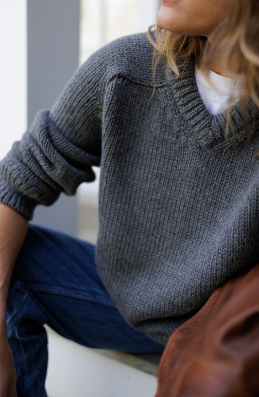 The Cozy Raglan V-Neck